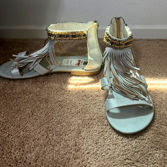 Silver Size 11 Steve Madden Giaani - Picture 1 of 6